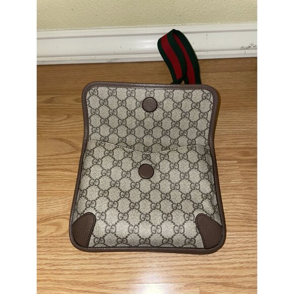 Gucci GG Supreme Neo Vintage Small Messenger Shoulder Bag Canvas Brown Open Box - Picture 9 of 16
